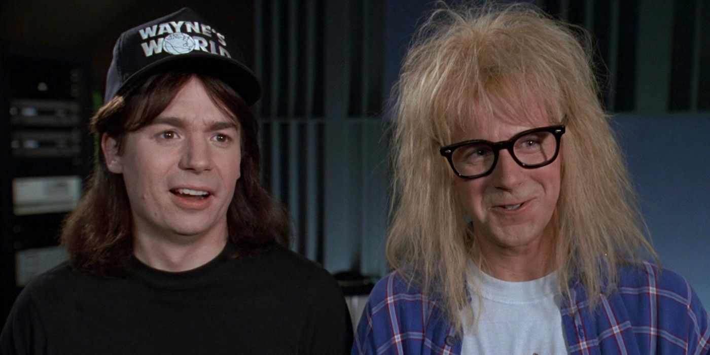 MIke Myers and Dana Carvey in Wayne's World (1992)