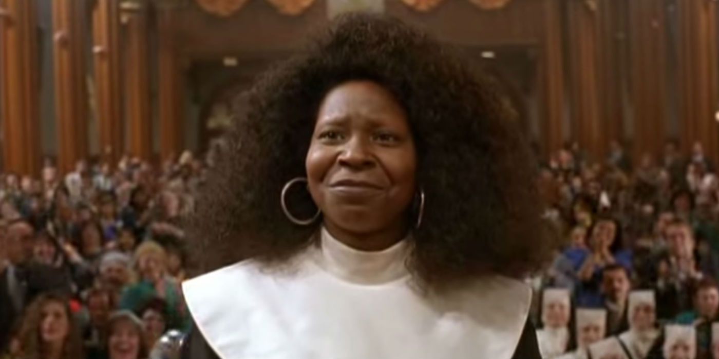 Whoopi Goldberg playing one of the Nuns in Sister Act