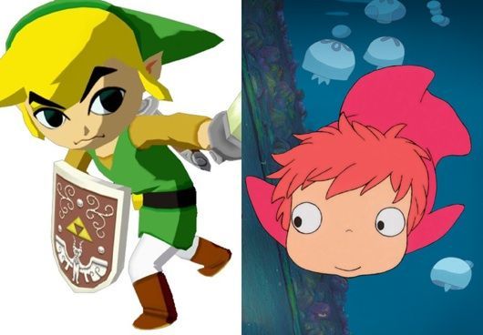 The Legend of Zelda: Wind Waker, Link, Ponyo, Hayao Miyazaki