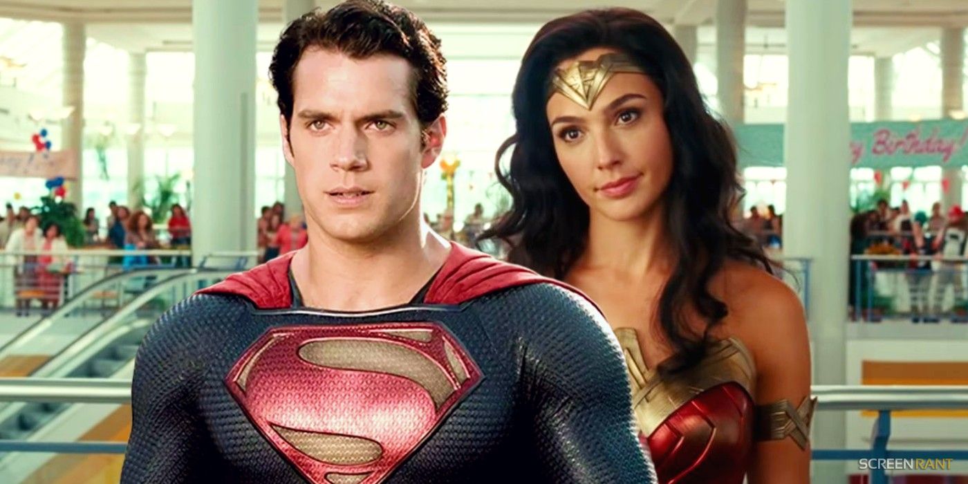 Henry Cavill en tant que Superman avec Gal Gadot en tant que Wonder Woman dans le DCEU