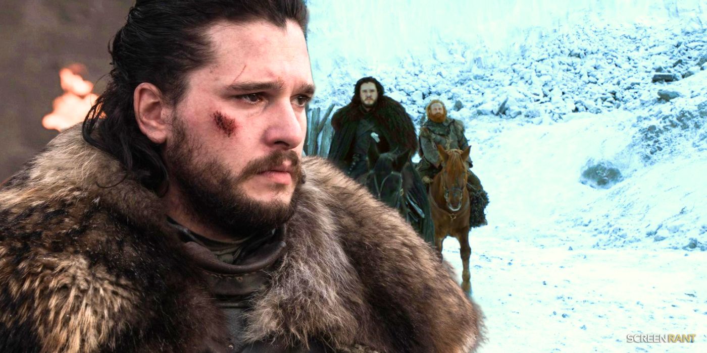 Jon Snow e Tormund Giantsbane na 8ª temporada de Game of Thrones
