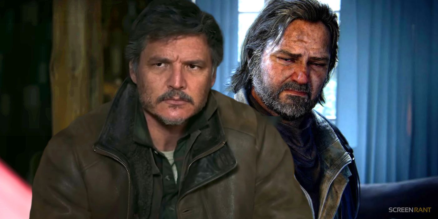 Pedro Pascal as Joel in The Last of Us show and Bill in Last of Us Game