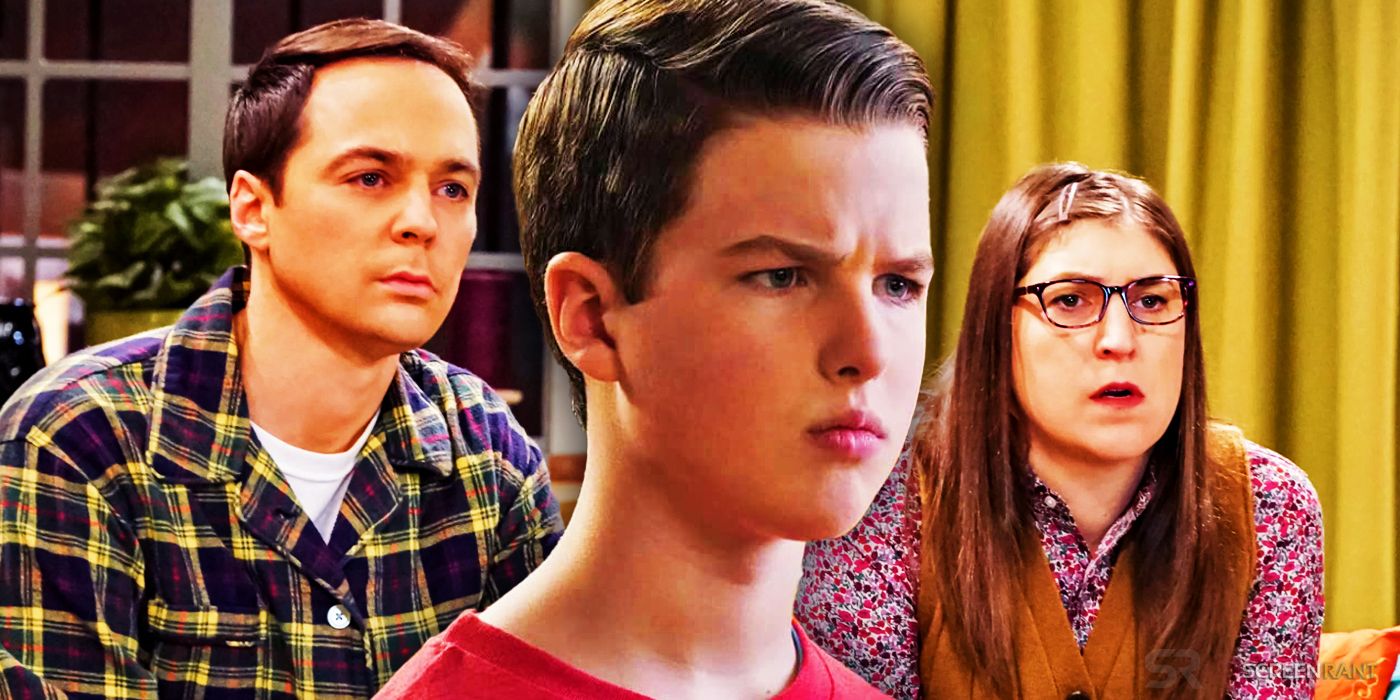 Young Sheldon and The Big Bang Theory Sheldon and Amy