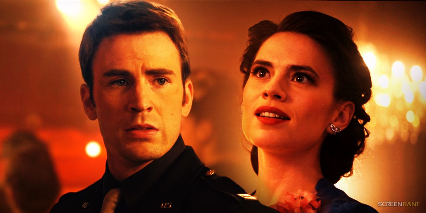 Captain America and Peggy Carter in Steve Rogers' Age of Ultron vision