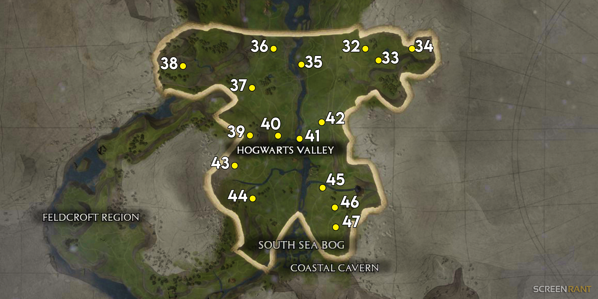 hogwarts valley merlin trials locations and solutions