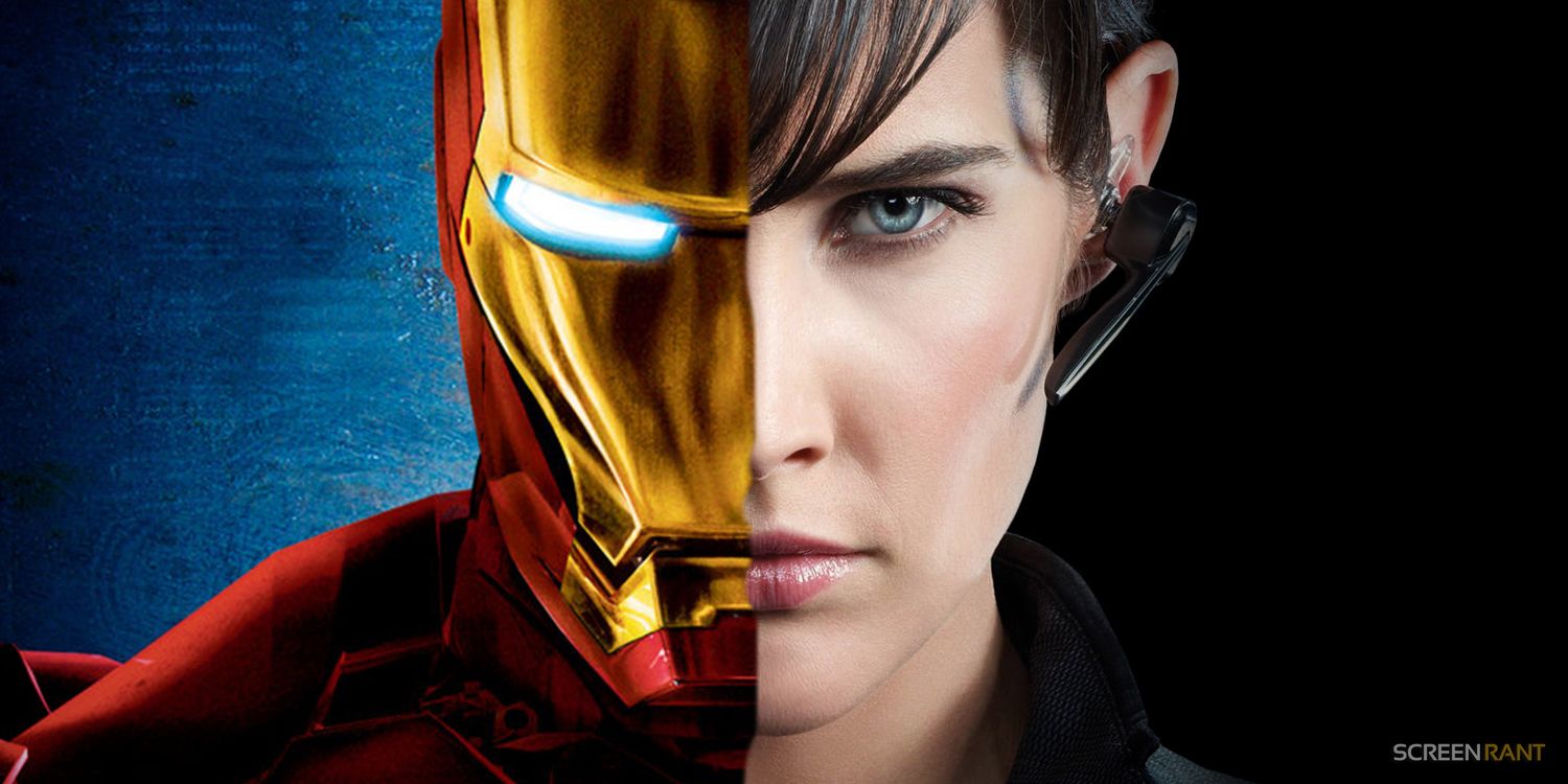 Maria Hill as Iron Man