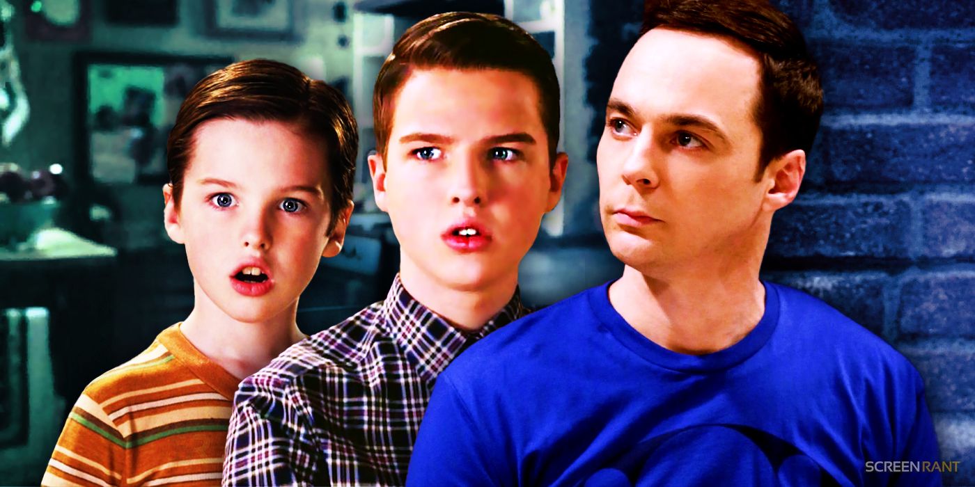 Sheldon in Young Sheldon and The Big Bang Theory