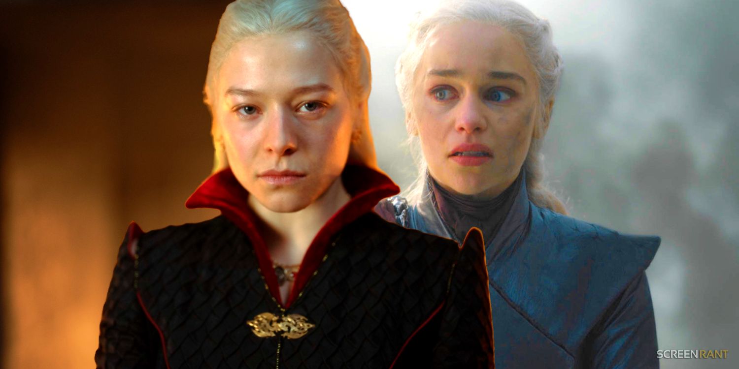 Rhaenyra Targaryen in House of the Dragon and Daenerys in Game of Thrones