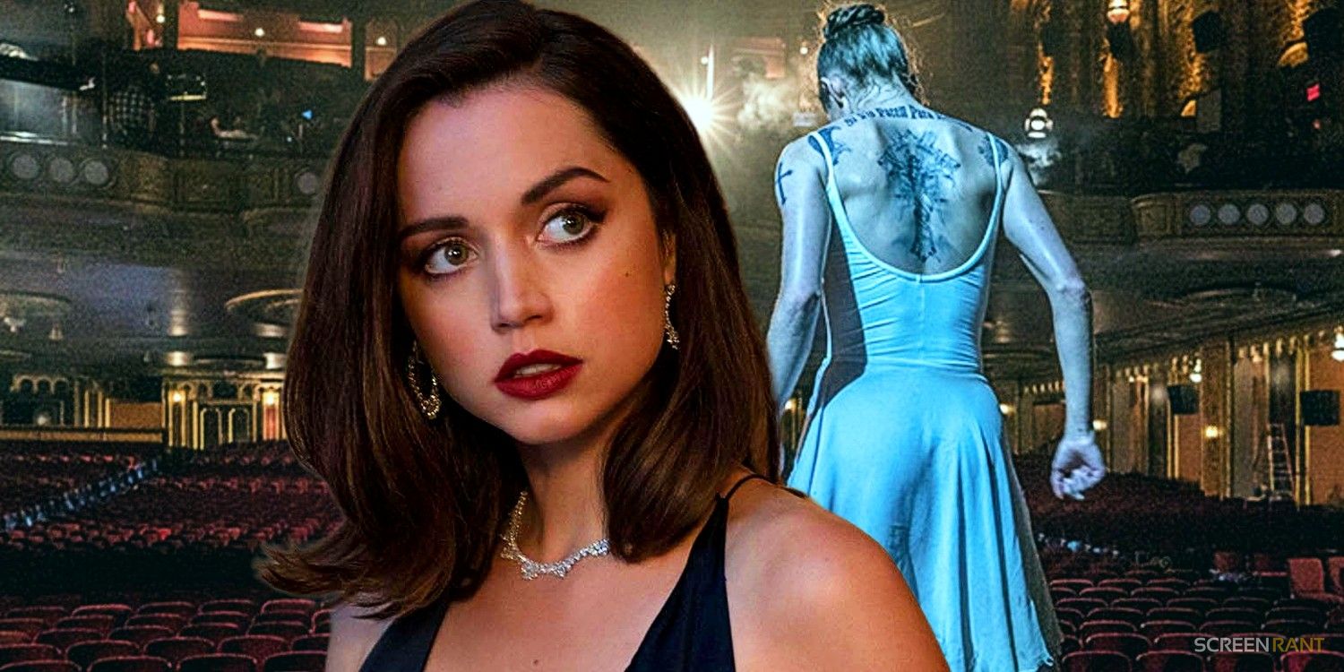 Ana de Armas superimposed over Ballerina seen from the back in John Wick 3
