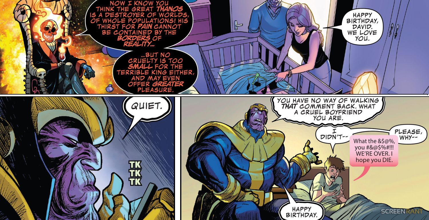 Thanos Tortures David on His Birthday