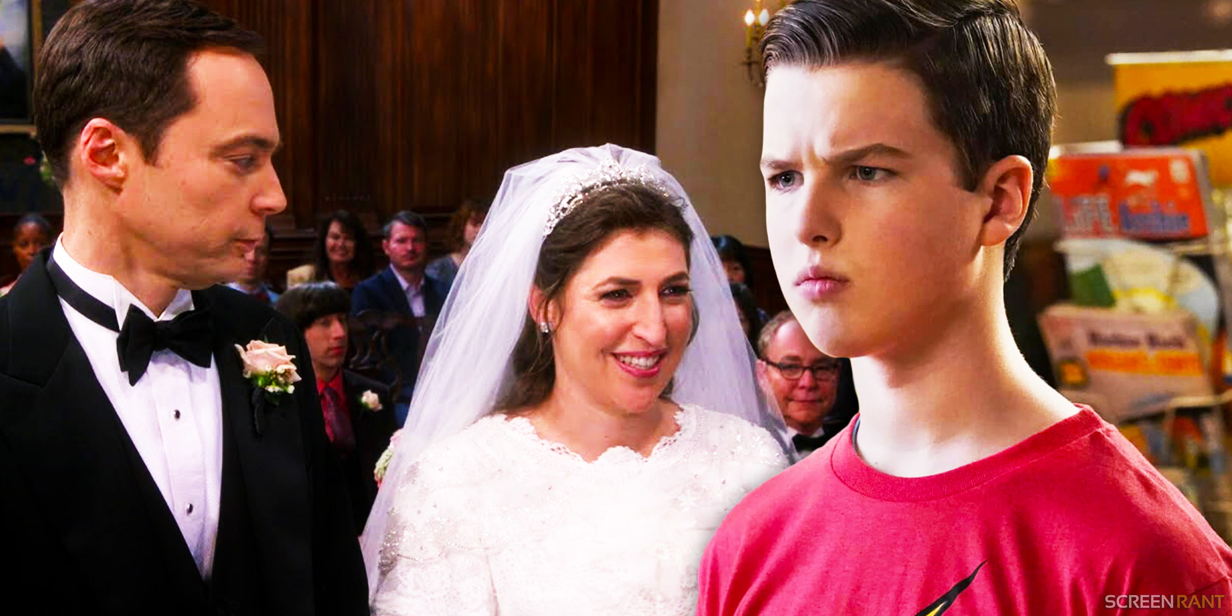 Young Sheldon Just Mocked Sheldon & Amy's Big Bang Theory Wedding