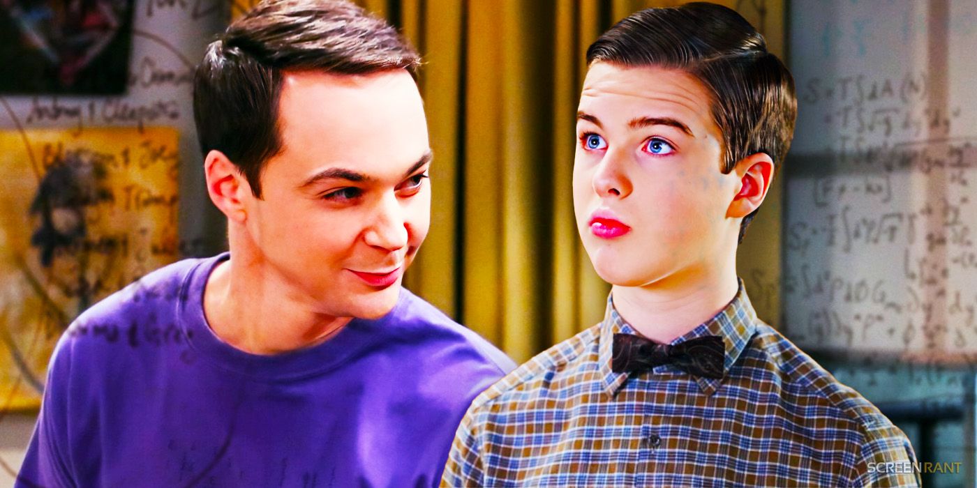 The Big Bang Theory Sheldon and Young Sheldon
