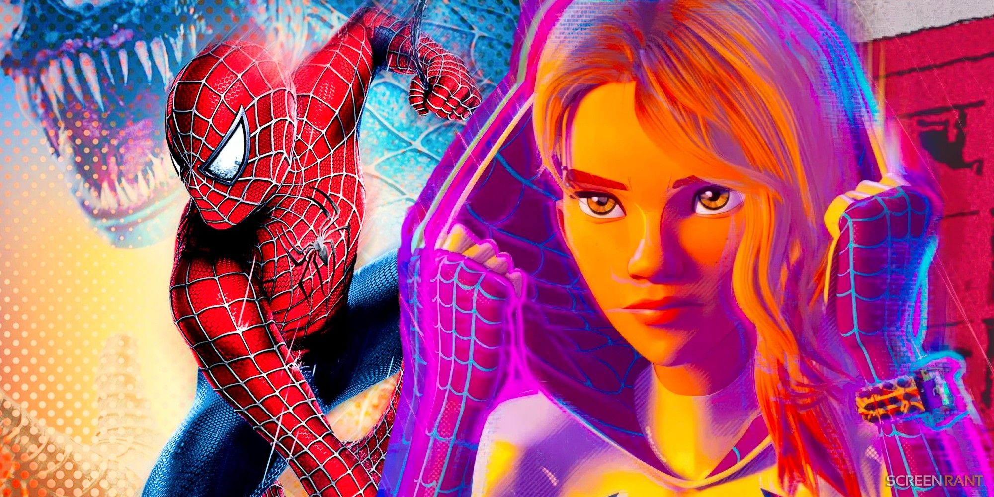Across the Spider-Verse Tobey Maguire Spider-Man Gwen Stacy