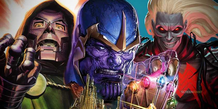 Marvel Villains Doom Thanos and Knull