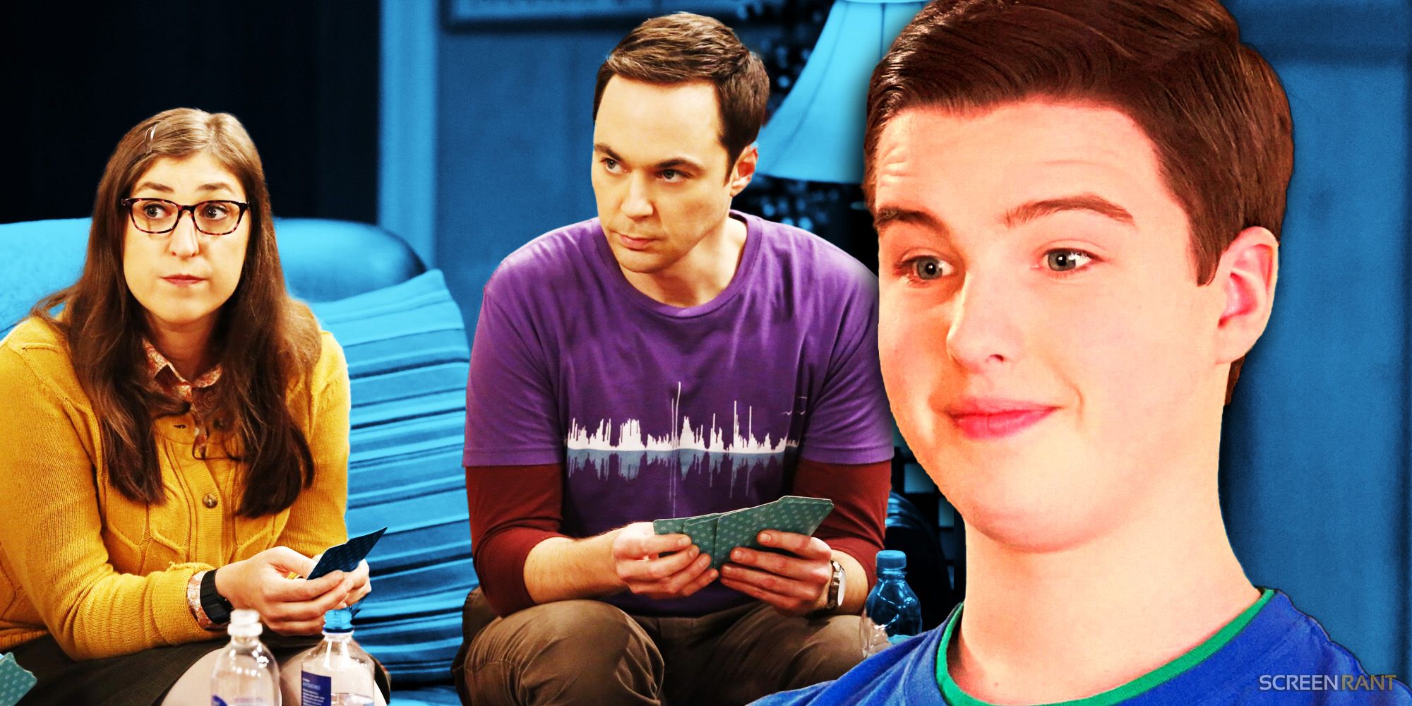 Big Bang Theory Sheldon and Amy with Young Sheldon