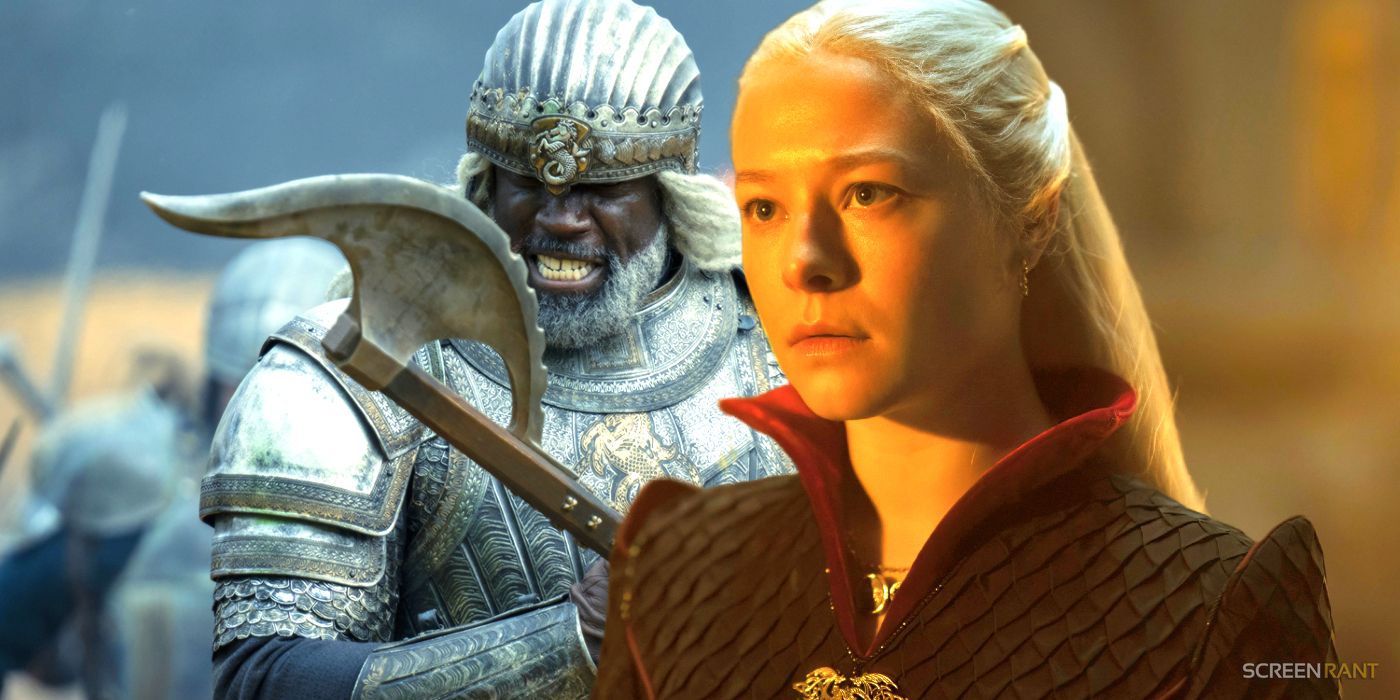 Corlys Velaryon and Rhaenyra Targaryen in House of the Dragon