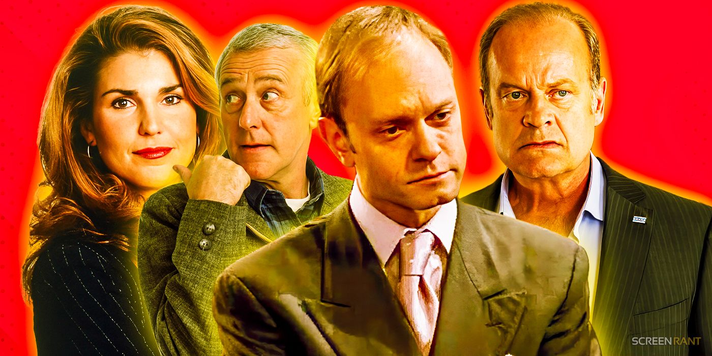 Frasier's Roz, Martin, Niles, and Frasier