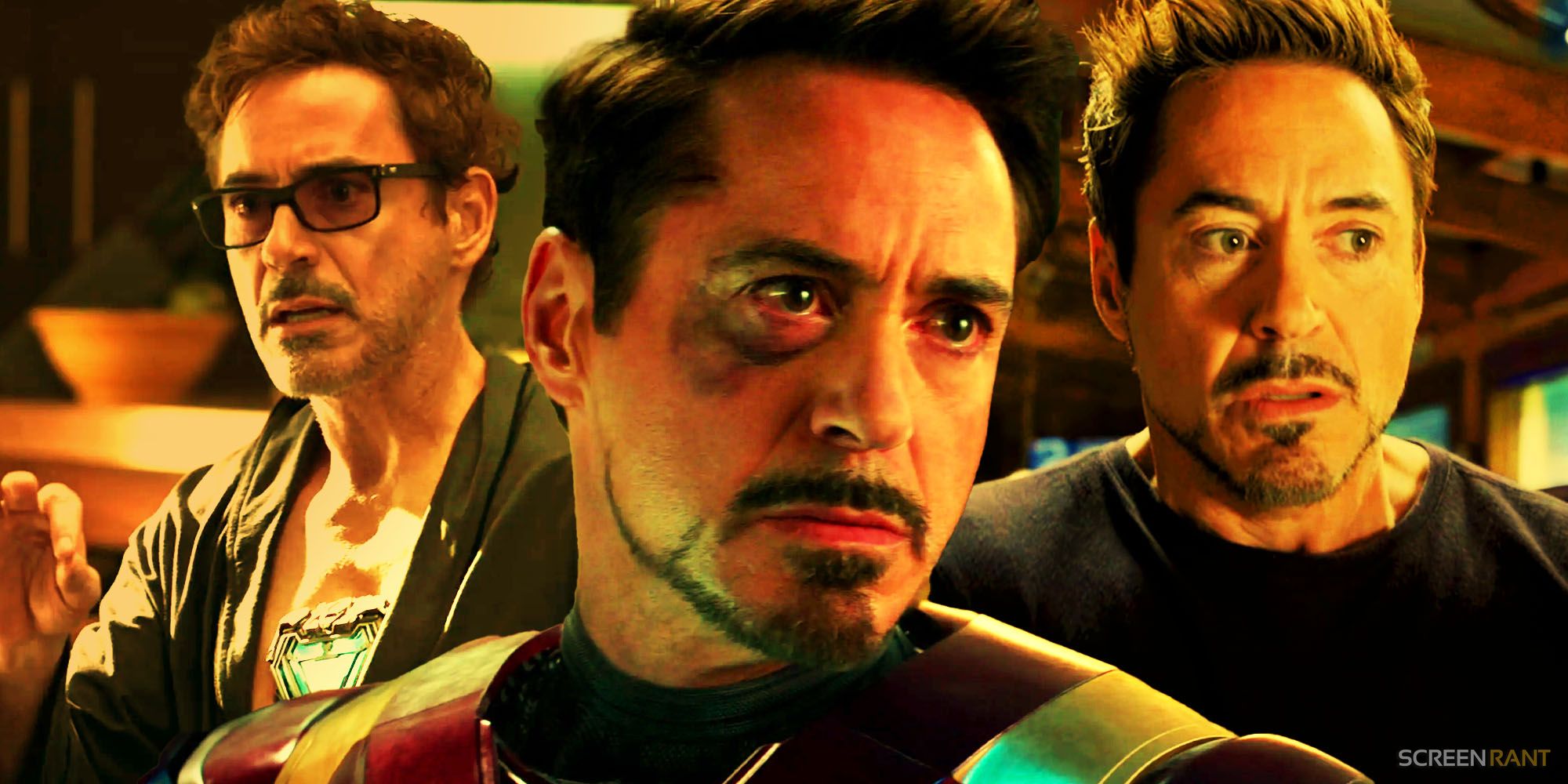 Iron Man in Endgame, Civil War, and Iron Man 3