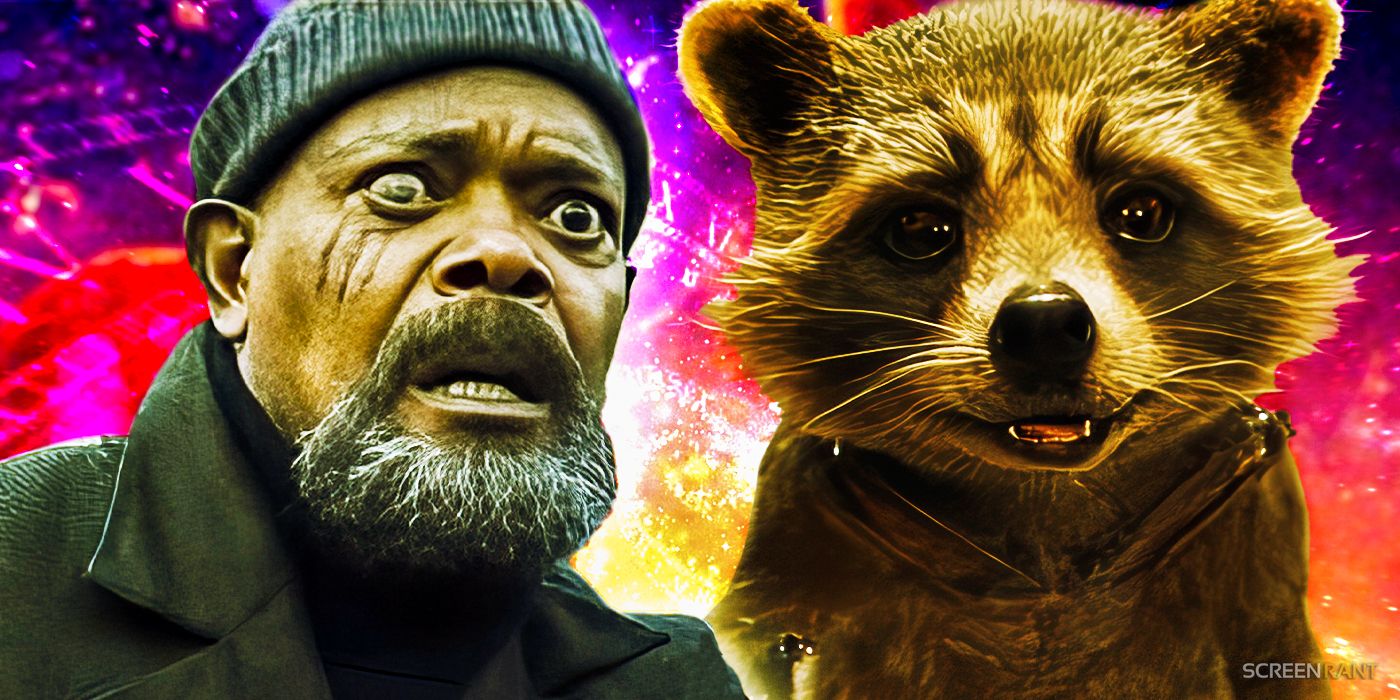 Nick Fury in Secret Invasion and Rocket in Guardians of the Galaxy Vol. 3
