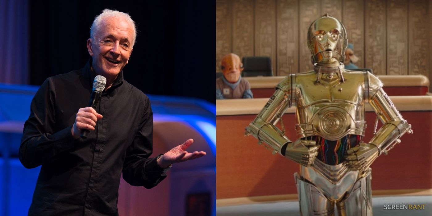 Anthony Daniels with C-3PO in Ahsoka