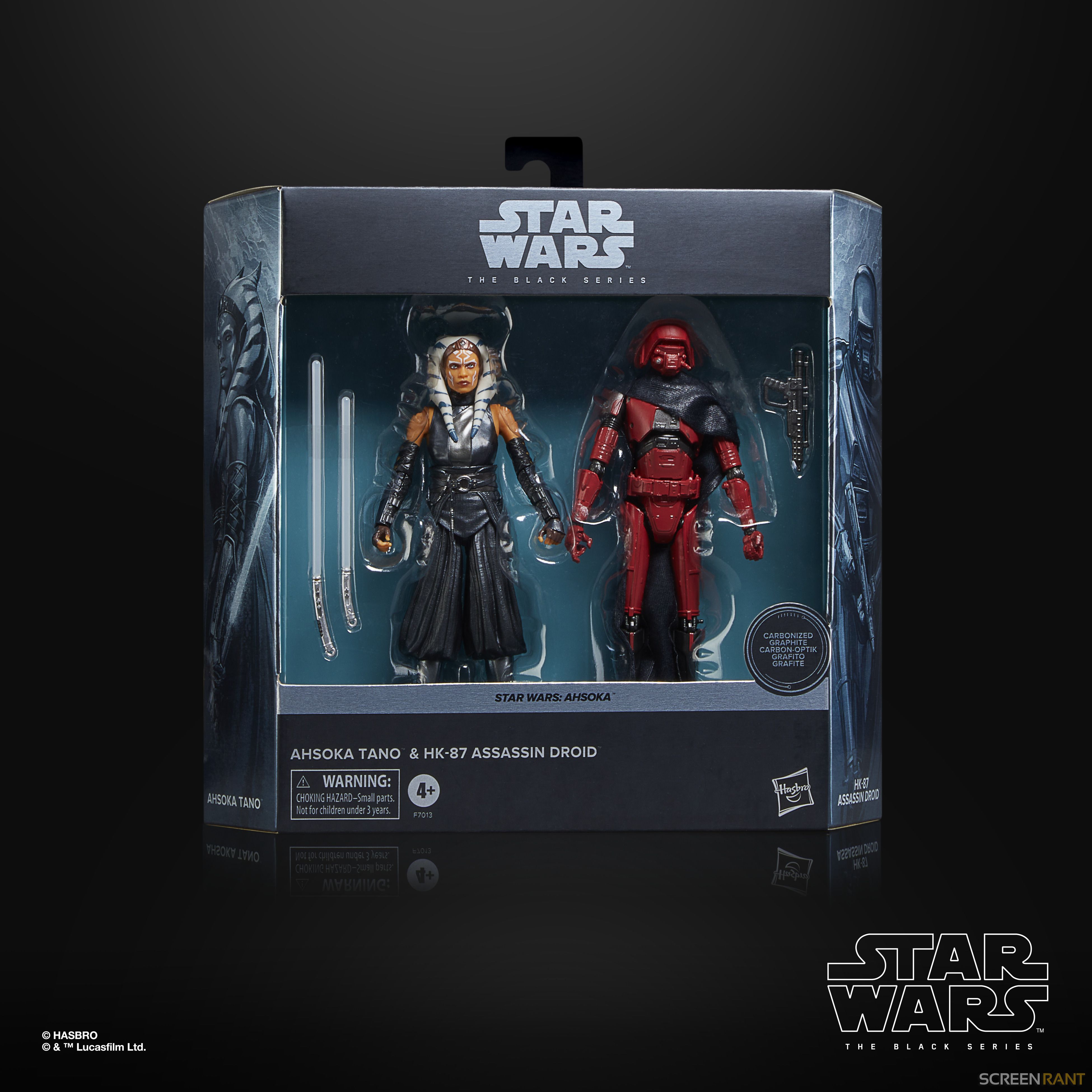 STAR WARS THE BLACK SERIES AHSOKA TANO & HK-87 ASSASSIN DROID CARBONIZED 2-PACK 1