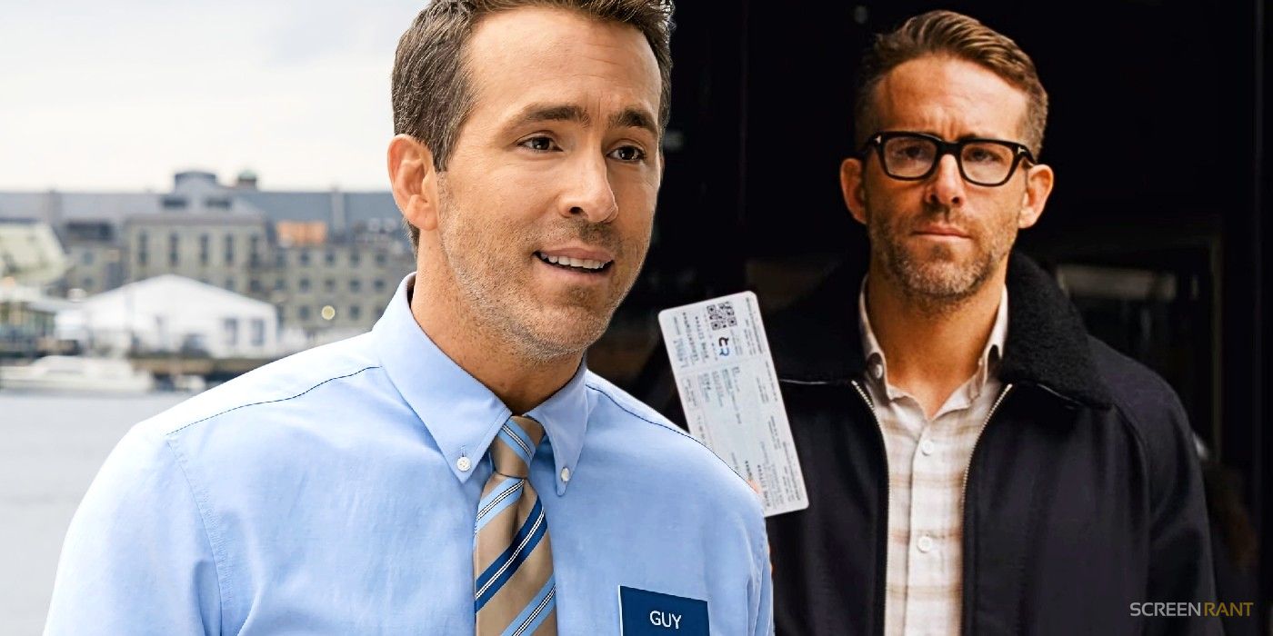 Ryan Reynolds in Free Guy and in Detective Pikachu