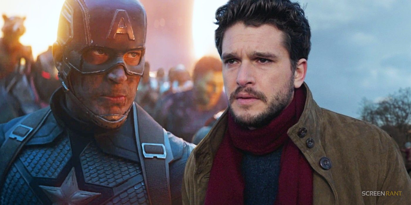 Captain America from Avengers: Endgame’s final battle and Dane Whitman from Eternals’ ending