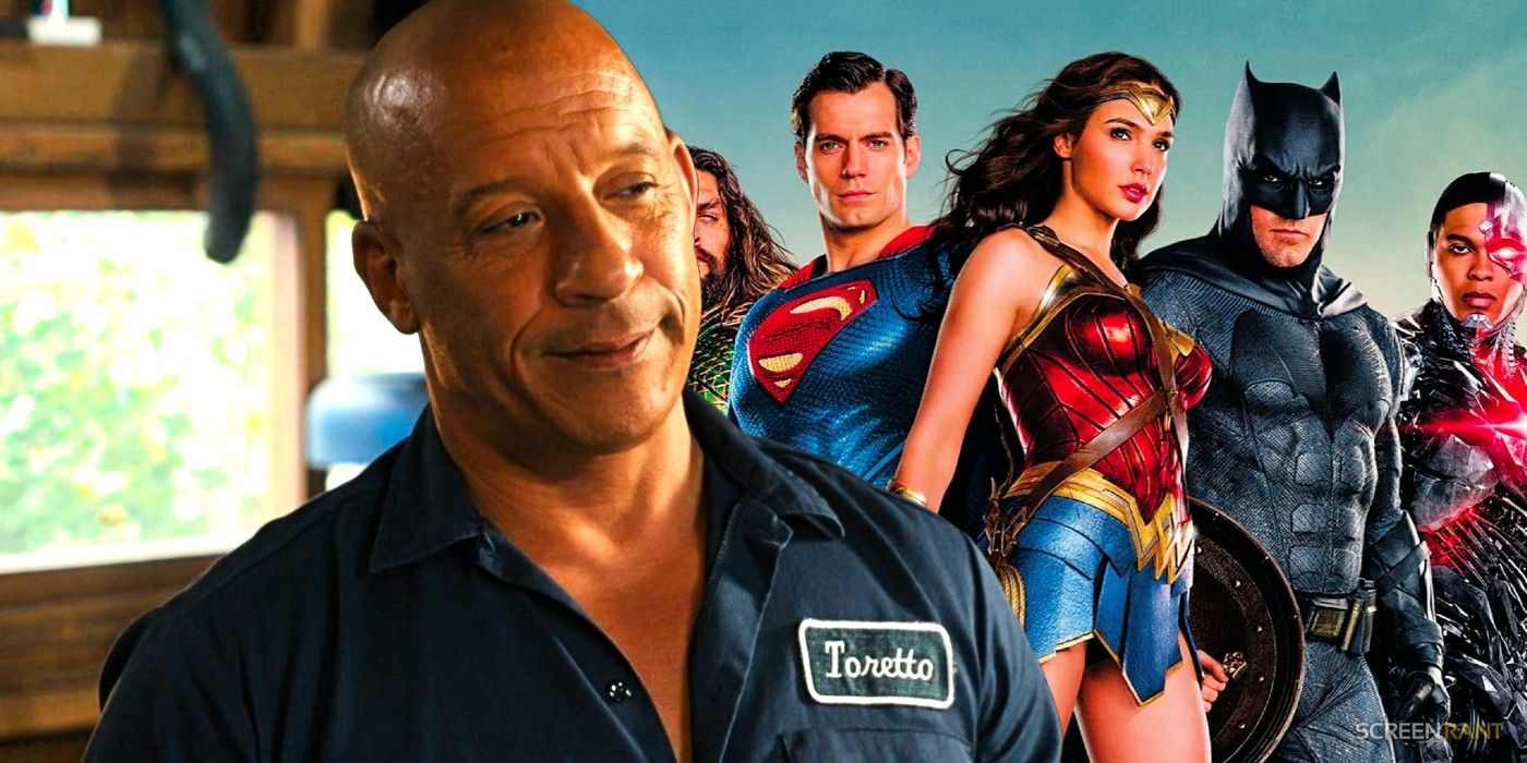 Vin Diesel as Dominic Toretto in Fast X and the Justice League 2017 cast