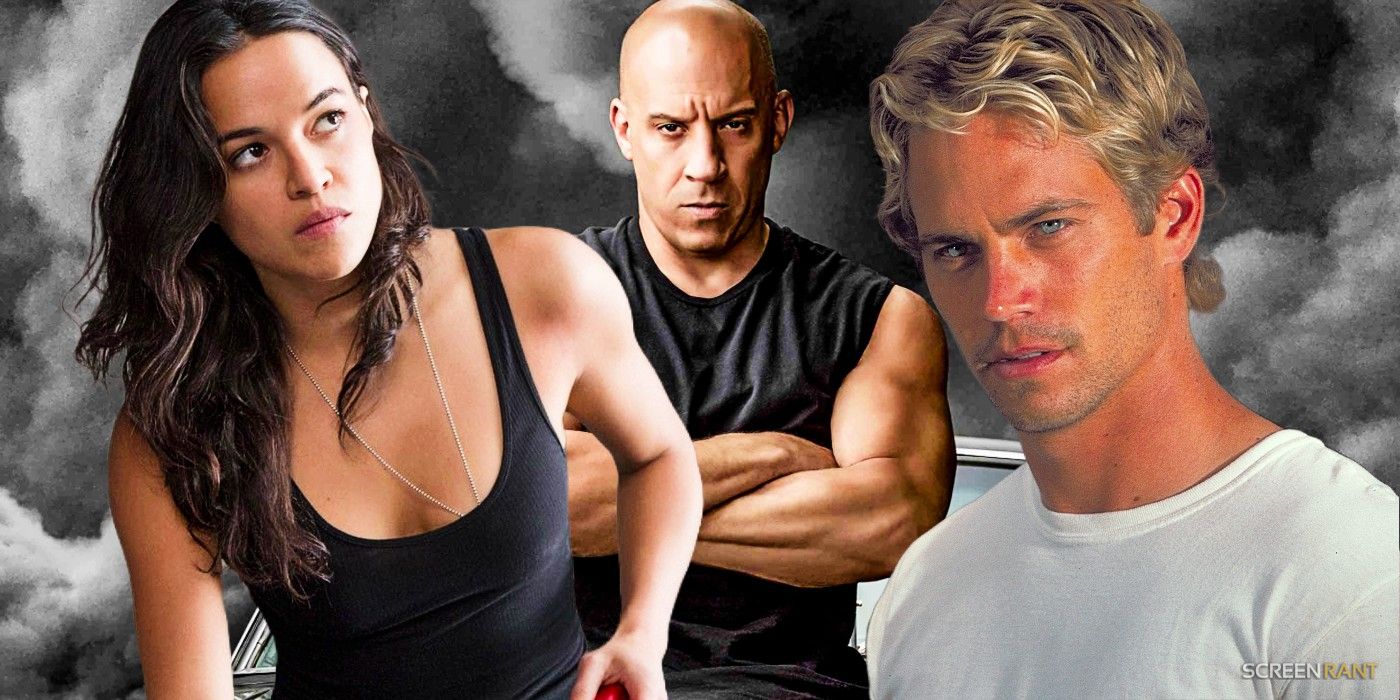 Letty in Fast & Furious, Dom in F9, and Brian in The Fast and the Furious