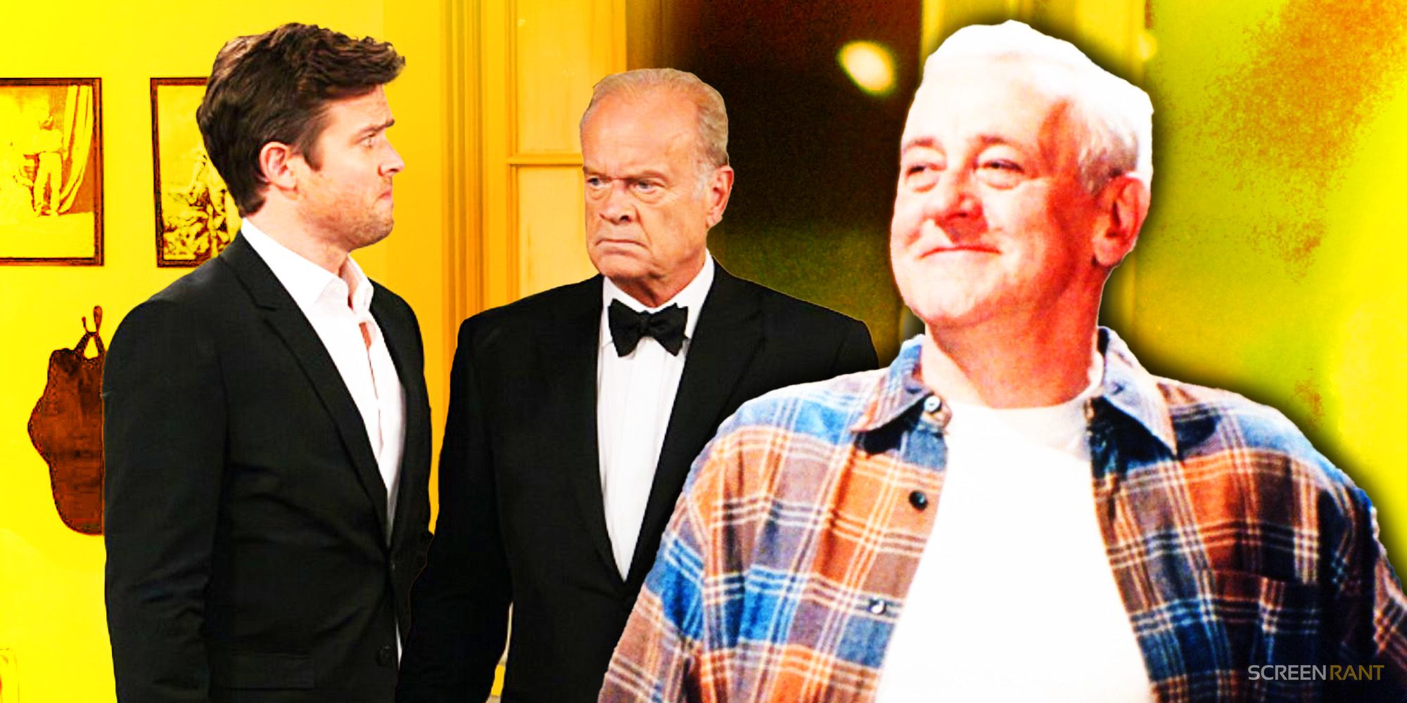 Freddy and Frasier in the Frasier reboot season 1 finale with Martin