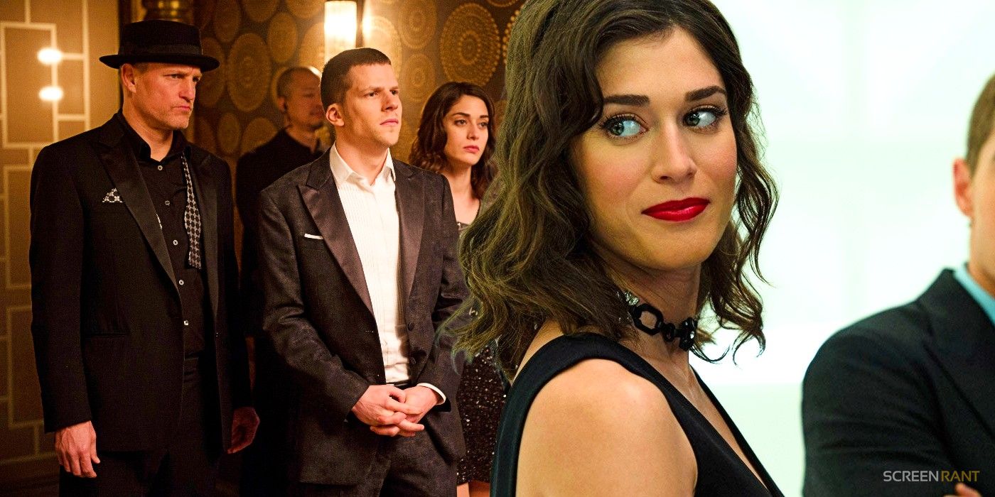 Woody Harrelson and Jesse Eisenberg in Now You See Me 2 and Lizzy Caplan's Lula