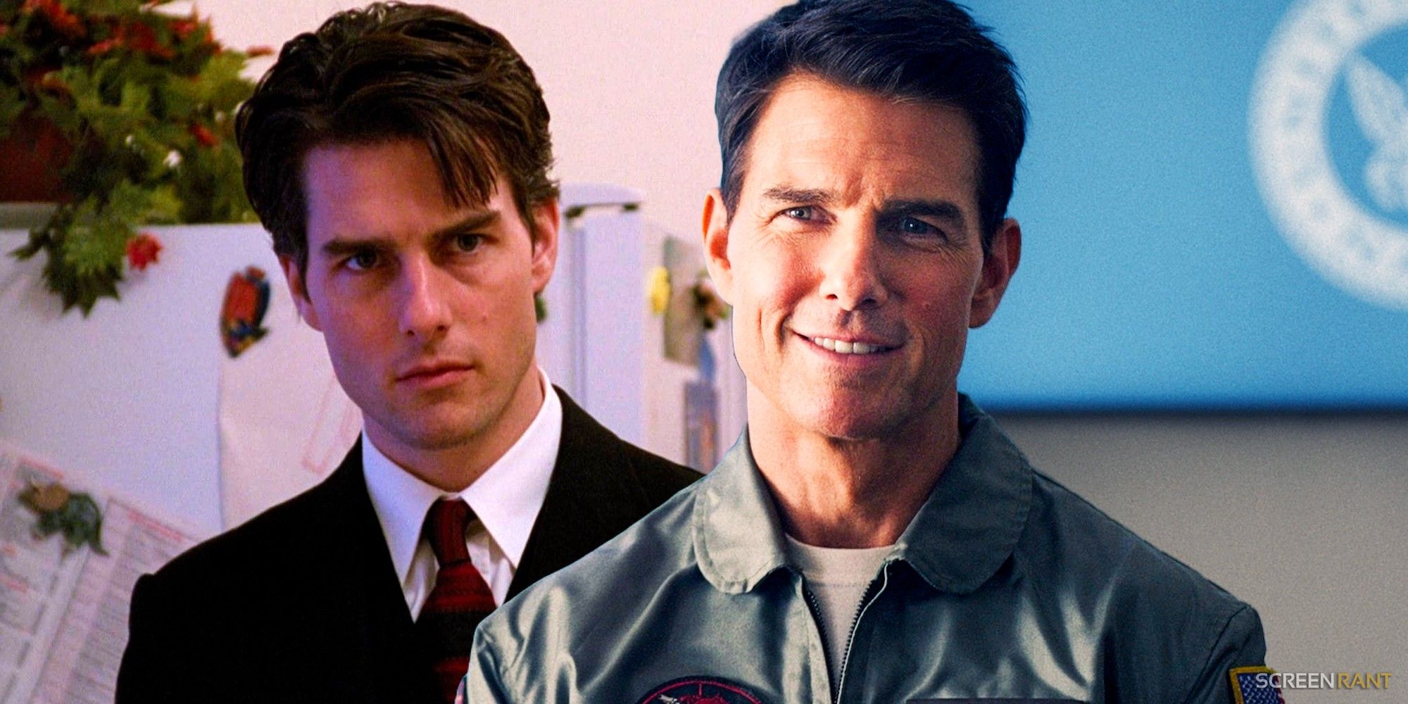 Tom Cruise in Eyes Wide Shut and Top Gun: Maverick