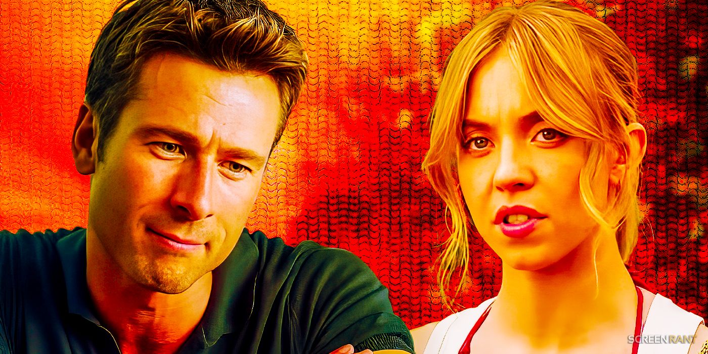 Glen Powell as Ben and Sydney Sweeney as Bea in Anyone But You