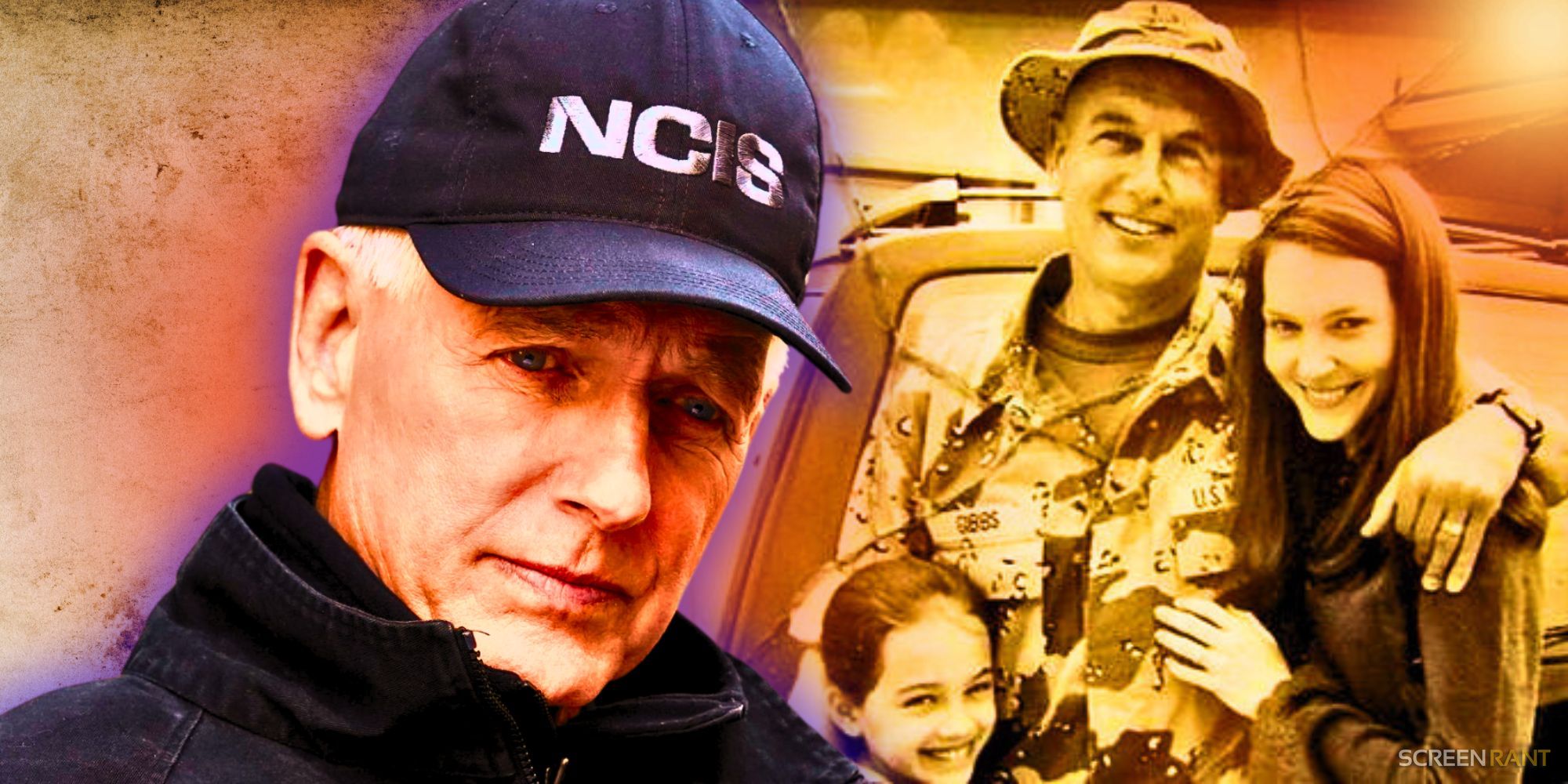 Mark Harmon as Gibbs and Gibbs' family in NCIS