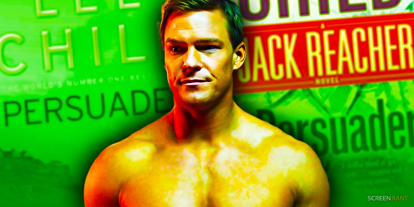 Alan Ritchson as Reacher and Persuader book cover