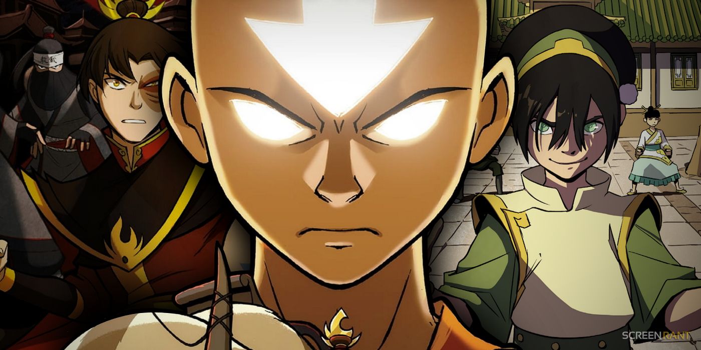 Aang Zuko and Toph in Avatar The Last Airbender Comics Art
