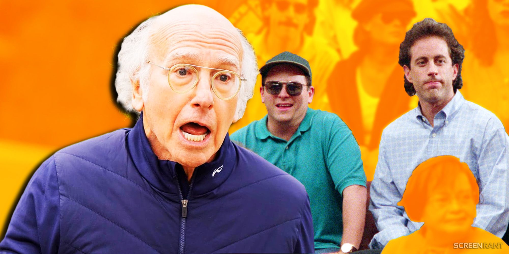 Larry David in Curb season 12 episode 3 as well as Jerry & George in Seinfeld's %22The Lip Reader%22