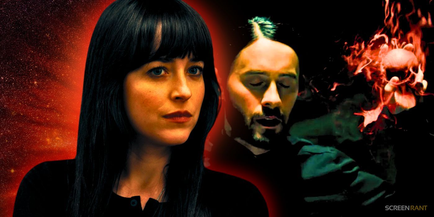 Madame Web's Dakota Johnson and Jared Leto's Morbius in custom image