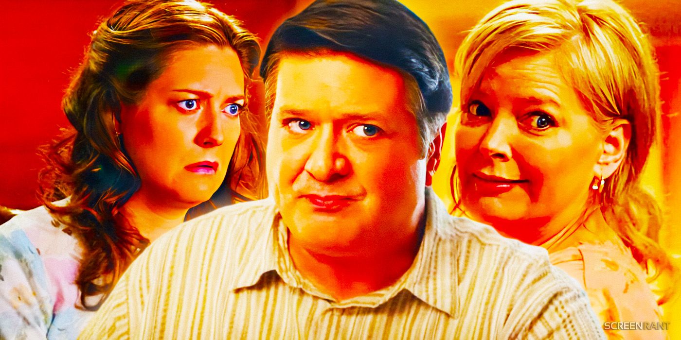 Zoe Perry as Mary, Lance Barber as George, and Melissa Peterman as Brenda in Young Sheldon