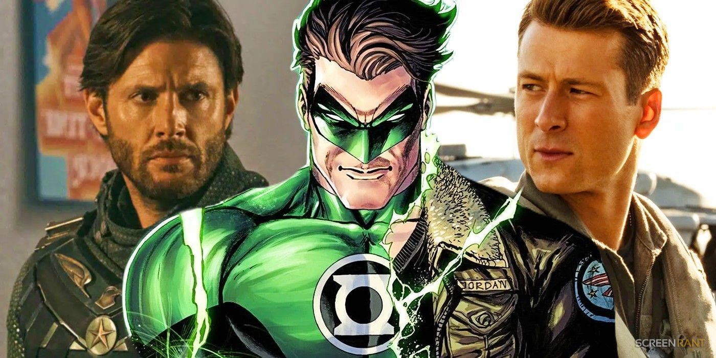Hal Jordan's Green Lantern in DC Comics and Jensen Ackles in The Boys and Glen Powell in Top Gun: Maverick