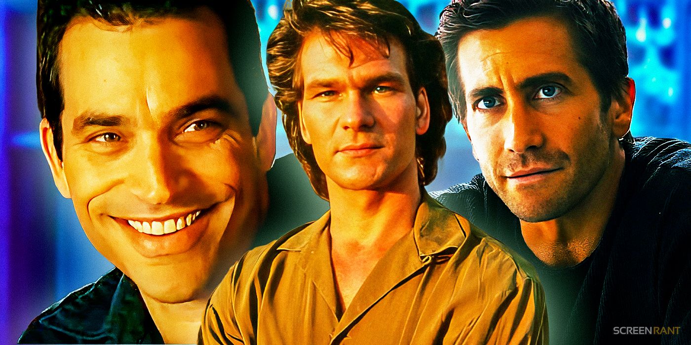 Johnathon Schaech as Shane Tanner from Road House 2, Patrick Swayze's Dalton from Road House 1989 and Jake Gyllenhaal as Dalton in Road House 2024