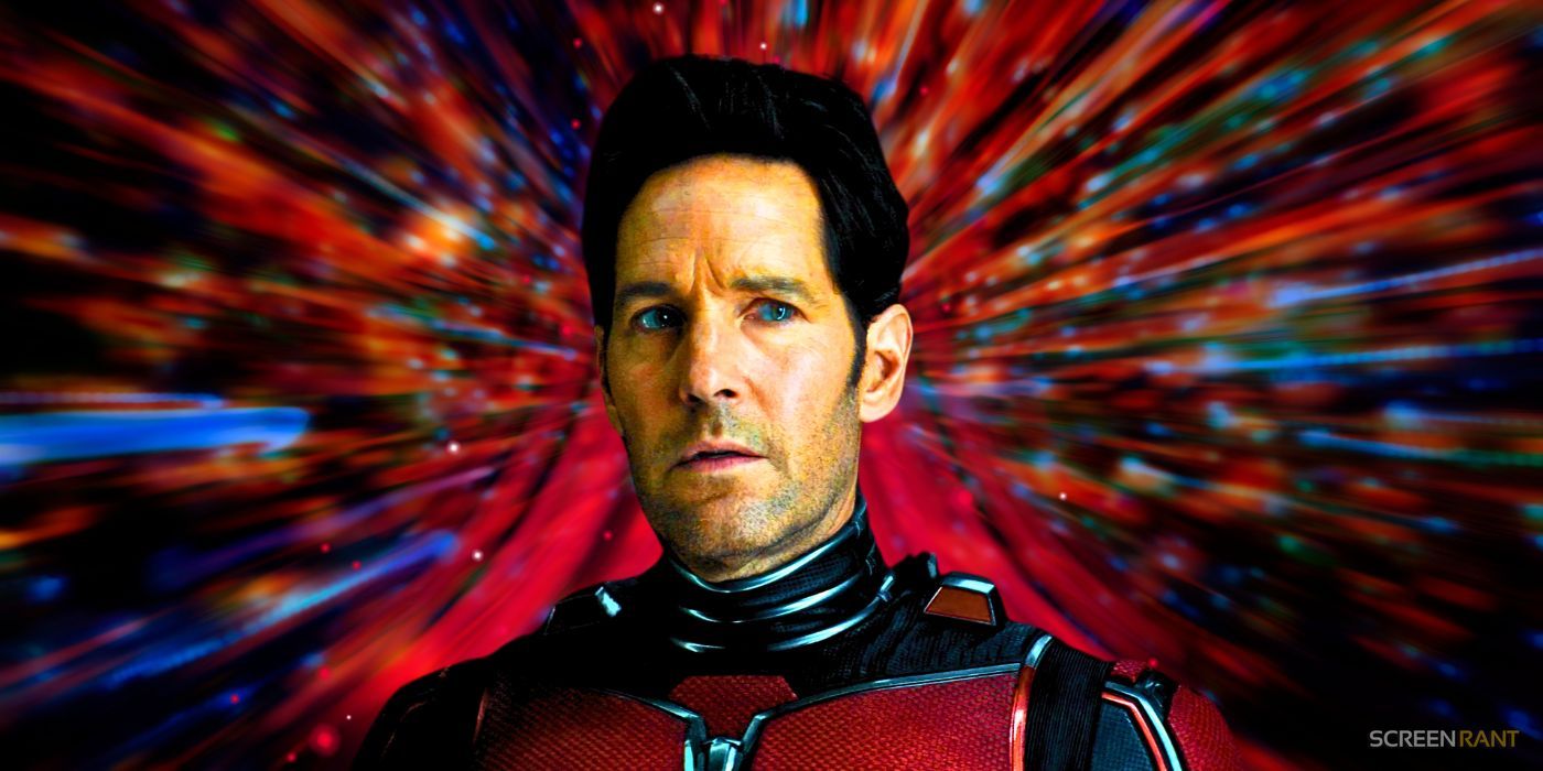 Paul Rudd's Scott-Lang/Ant-Man looking confused in front of a galaxy background