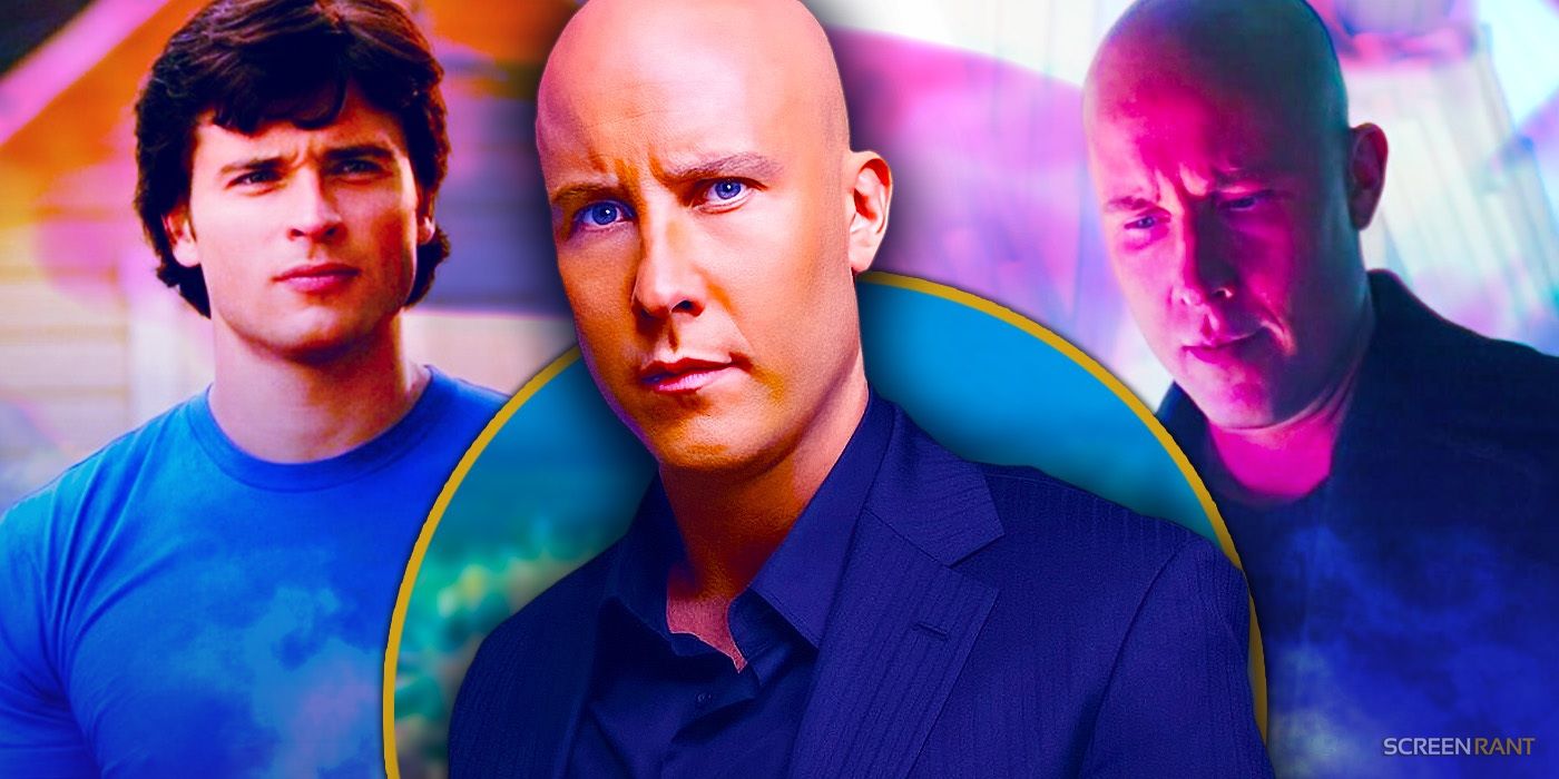 Michael Rosenbaum as Lex Luthor and Tom Welling as Clark Kent in Smallville season 7