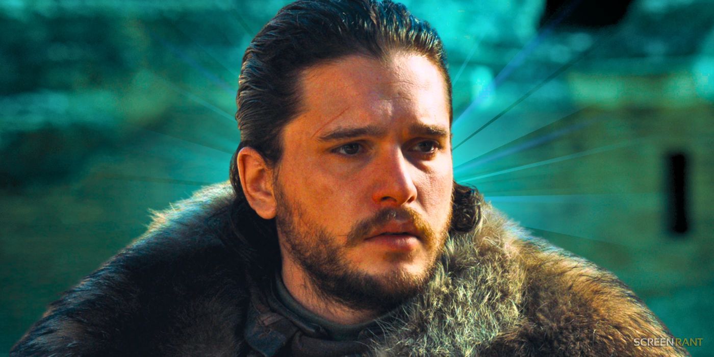 Close up of Kit Harington wearing a fur cloak as Jon Snow in Game of Thrones