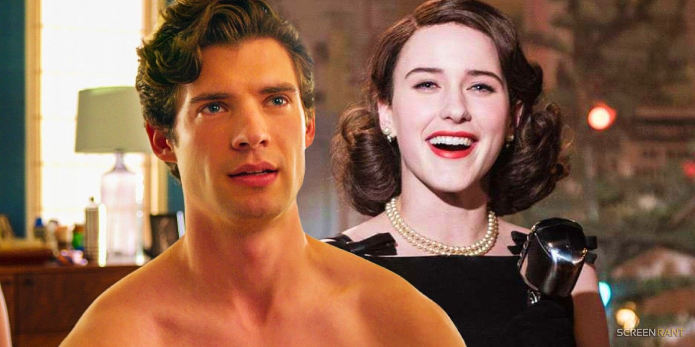 David Corenswet in The Politician and Rachel Brosnahan in The Marvelous Mrs. Maisel