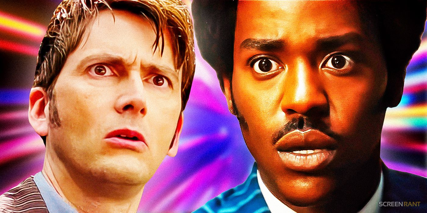 David Tennant as the Tenth Doctor and Ncuti Gatwa as the Fifteenth Doctor in Doctor Who.