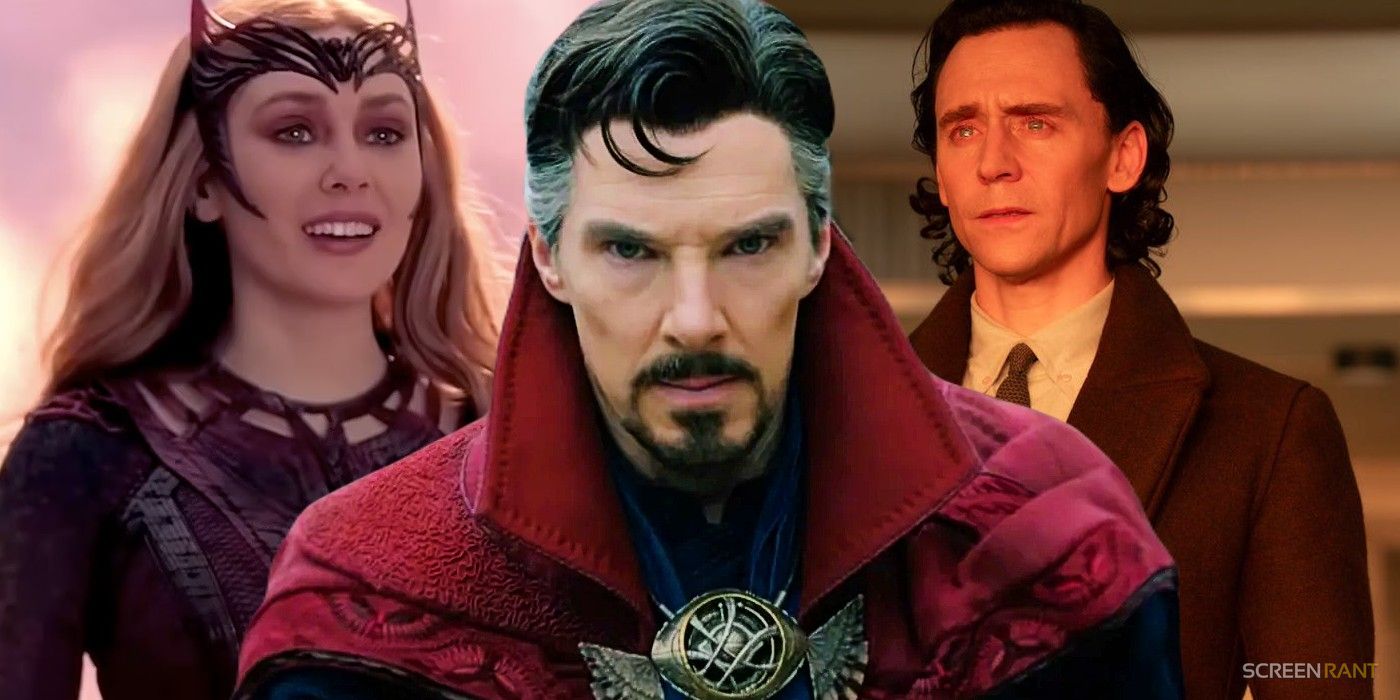 Doctor Strange, Scarlet Witch, and Loki in the MCU's Multiverse Saga
