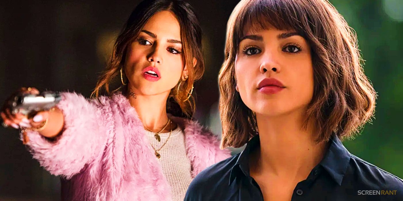 Eiza Gonzalez as Darling in Baby Driver and Auggie in 3 Body Problem