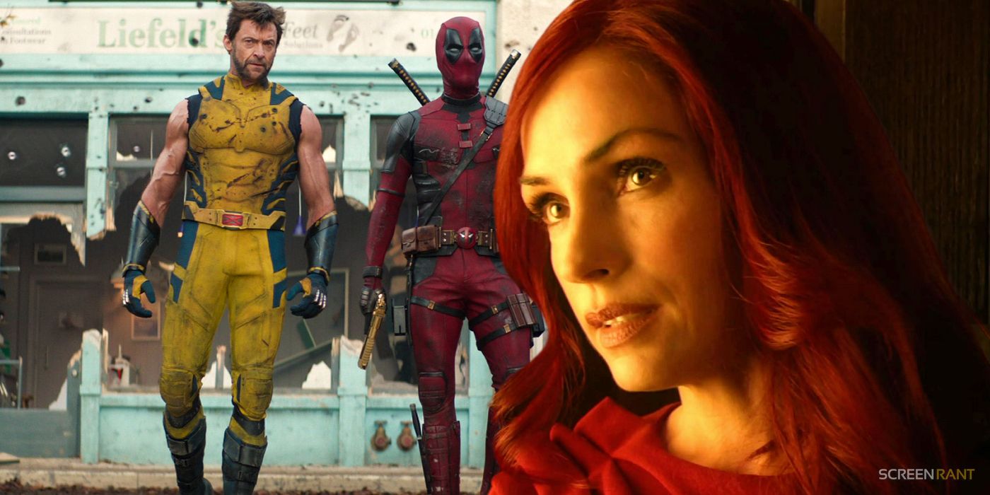 Deadpool and Wolverine walking together in the new trailer with Jean Grey from X-Men: Days of Future Past