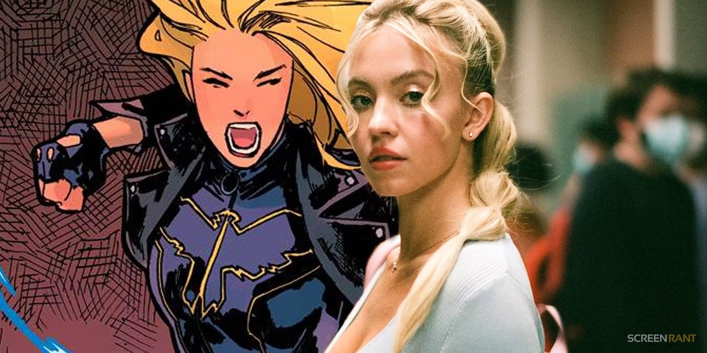 Sydney Sweeney in Euphoria and Black Canary in DC Comics